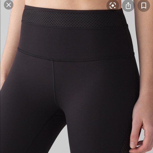 Lululemon Keep Score Crop 17”, black, size 4 - Picture 2 of 6